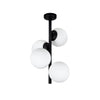 Lustra Owl Alb / Negru