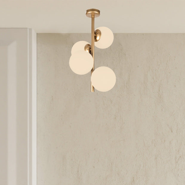 Lustra Owl Auriu / Alb (3)