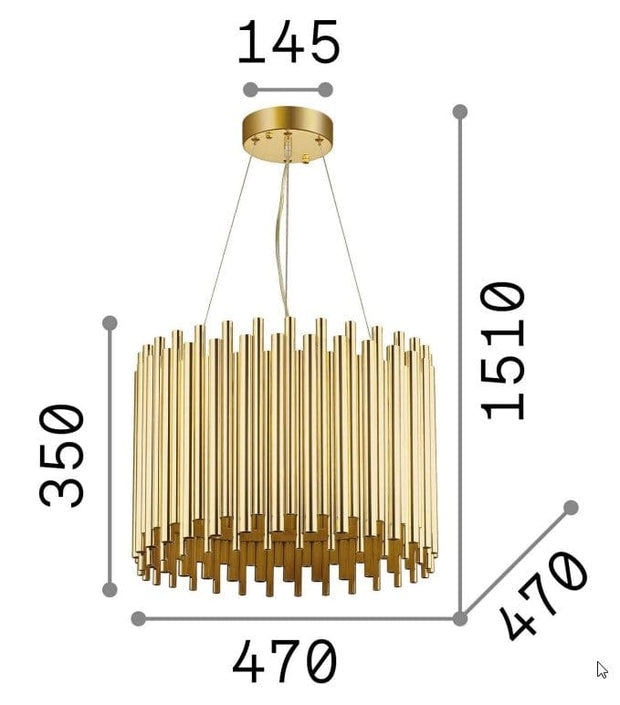 Lustra Pan SP5 Auriu (2)