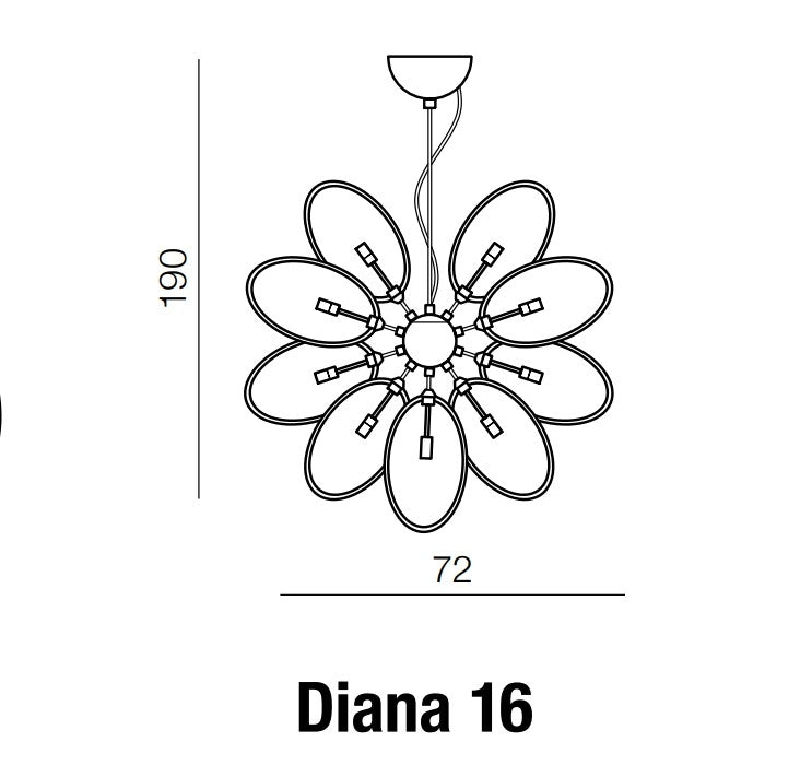 Lustra Diana 16 Crom, AZ2155 (4)