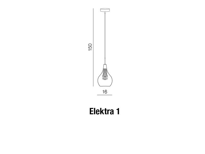 Lustra Elektra 1 Crom, AZ1687 (4)