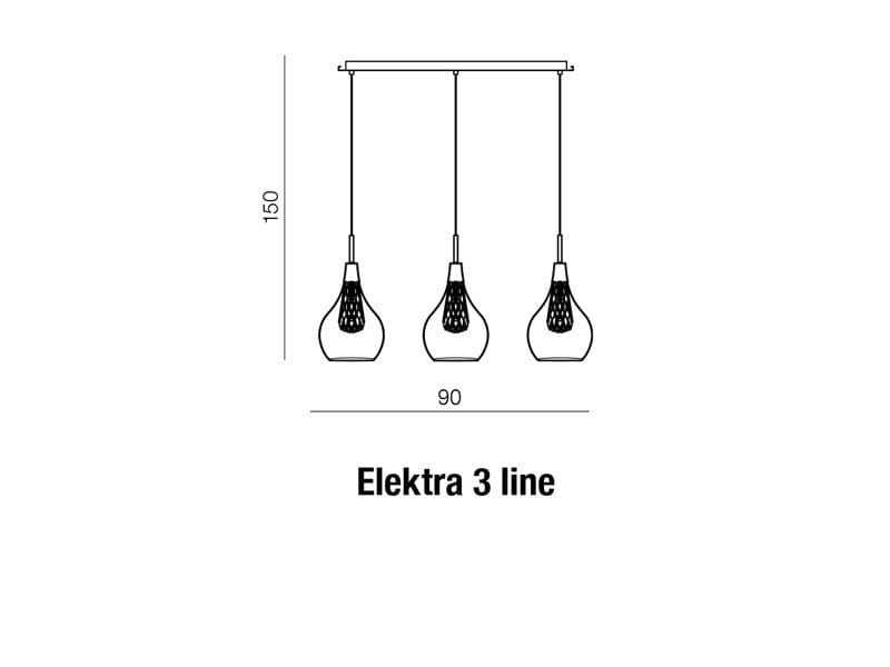 Lustra Elektra 3 Line Crom, AZ1689 (5)