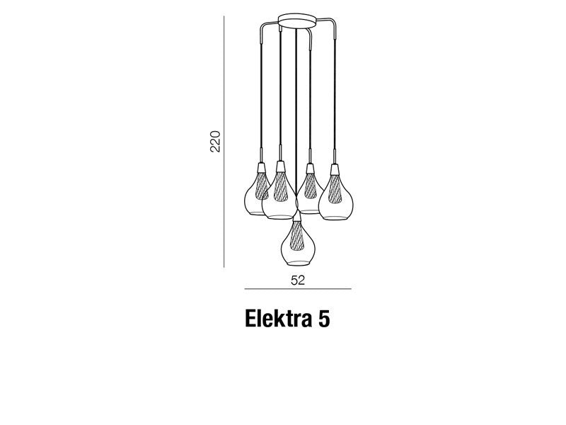 Lustra Elektra 5 Crom, AZ1690 (6)