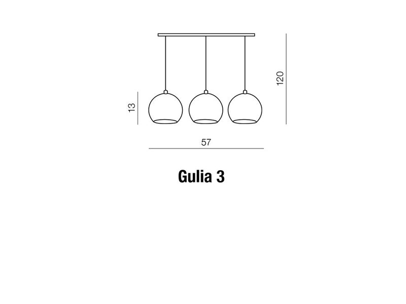 Lustra Gulia 3 Alb, AZ0638 (3)