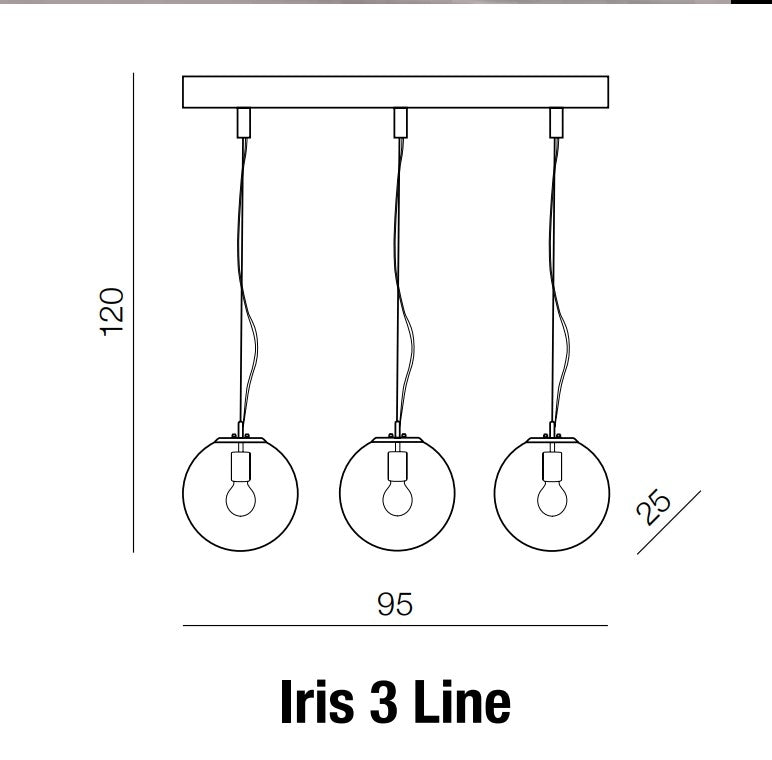 Lustra Iris 3 Line Crom, AZ3103 (2)