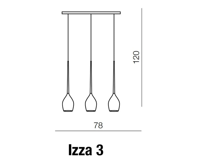 Lustra Izza 3 Alb, AZ2320 (4)