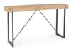 Masa de bar din lemn de brad si metal Garrett Natural / Negru, L200xl50xH110 cm