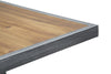 Mauro Ferretti Masa de bar din lemn si metal Dublin Square Natural / Gri inchis, L70xl70xH106 cm