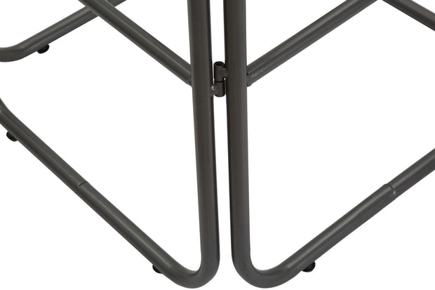 Mauro Ferretti Masa de bar din lemn si metal Dublin Square Natural / Gri inchis, L70xl70xH106 cm
