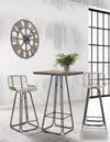 Masa de bar din lemn si metal Dublin Square Natural / Gri inchis, L70xl70xH106 cm (8)