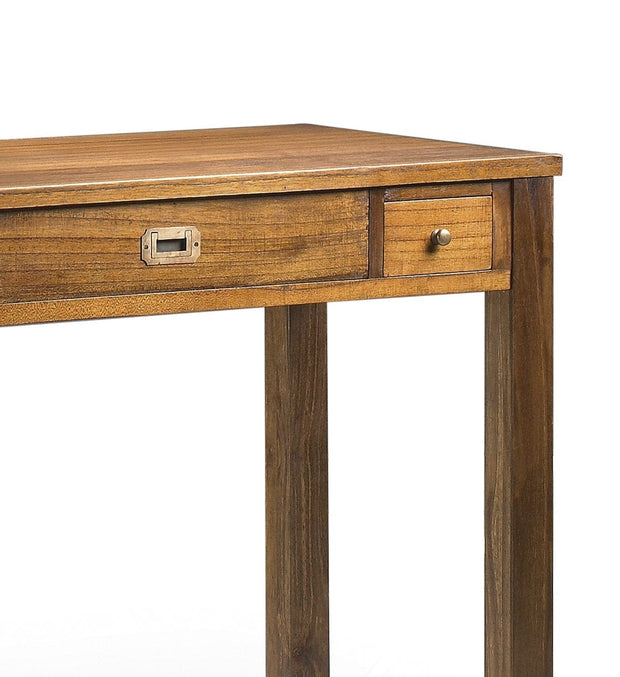 Masa de birou din lemn si furnir, cu 3 sertare, Star III Nuc, L110xl55xH80 cm (3)