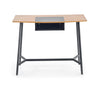 Masa de birou din pal si metal Ben-41 Stejar / Negru, L100xl50xH76 cm (2)