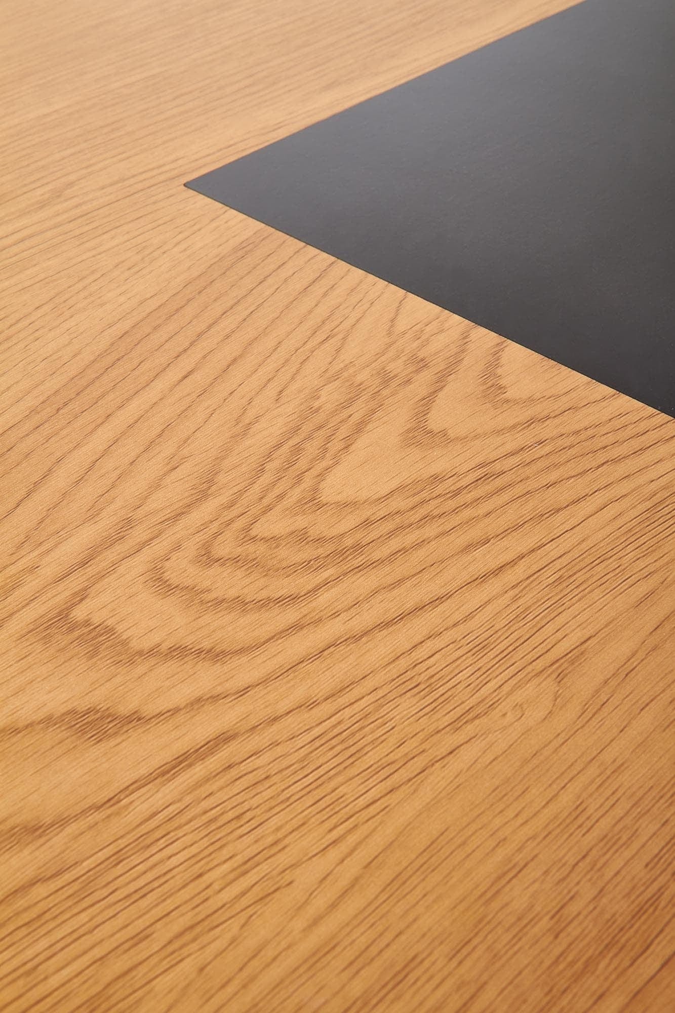 Masa de birou din pal si metal Ben-41 Stejar / Negru, L100xl50xH76 cm (5)