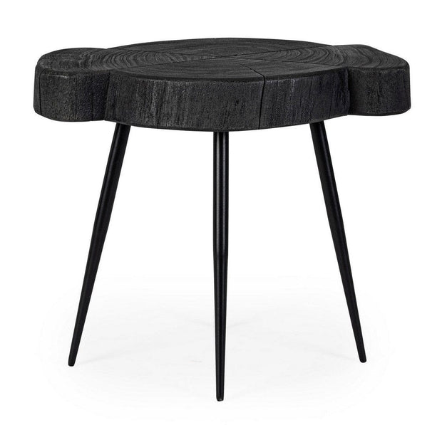 Bizzotto Masa de cafea din lemn de salcam si metal Zakia Negru, L45xl35xH40 cm