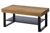 Szynaka Masa de cafea din lemn, furnir si metal Mosaic 41 Stejar / Negru, L110xl60xH48 cm