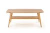 Halmar Masa de cafea din lemn si bambus, Menodora Natural, L120xl60xH50 cm