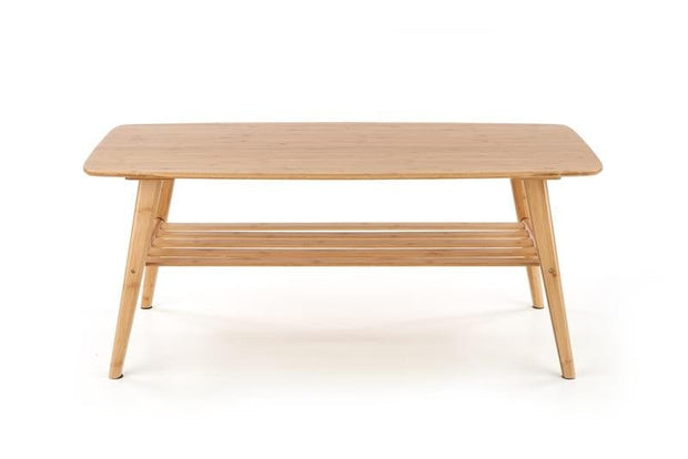 Halmar Masa de cafea din lemn si bambus, Menodora Natural, L120xl60xH50 cm