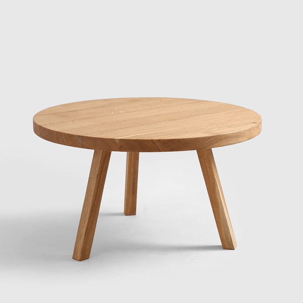 Masa de cafea din lemn, Treben Wood Round Stejar / Natural, Ø80xH45 cm (1)