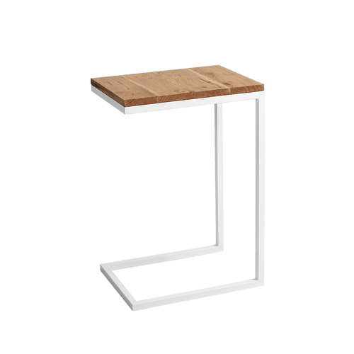 Masa de cafea din MDF, Lupe Stejar / Alb, L30xl40xH60 cm