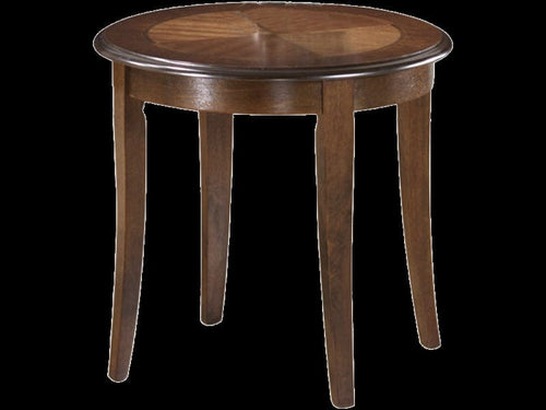 Signal Masa de cafea din MDF si furnir Calanthe D Nuc, Ø60xH55 cm