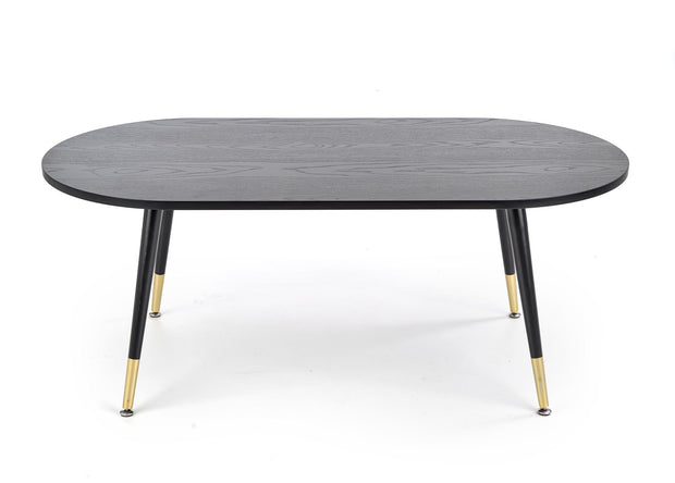 Halmar Masa de cafea din MDF si metal Embera Negru / Auriu, L120xl60xH47 cm