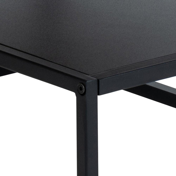 Masa de cafea din MDF si metal, Gila Stejar / Negru, L90xl60xH42 cm (5)