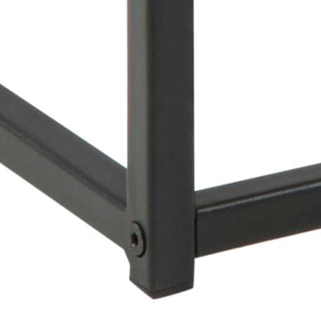 Masa de cafea din MDF si metal, Seaford Stejar / Negru, L100xl50xH40 cm (3)
