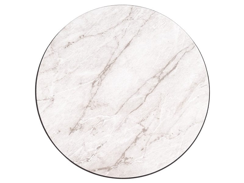 Signal Masa de cafea din MDF si metal Tallis Marmura / Negru, Ø40xH50 cm