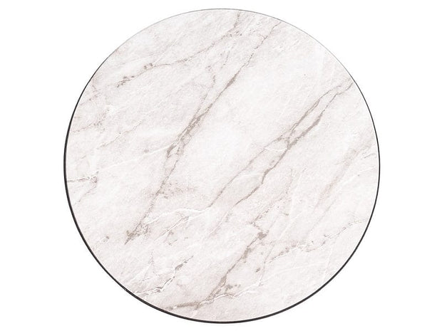 Signal Masa de cafea din MDF si metal Tallis Marmura / Negru, Ø40xH50 cm