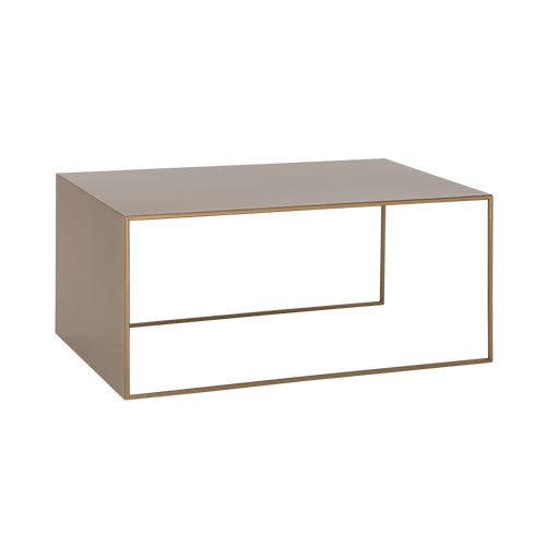Masa de cafea din metal, 2Wall Auriu, L100xl60xH45 cm