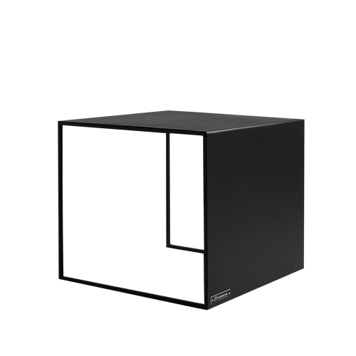 Masa de cafea din metal, 2Wall Negru, L50xl50xH45 cm