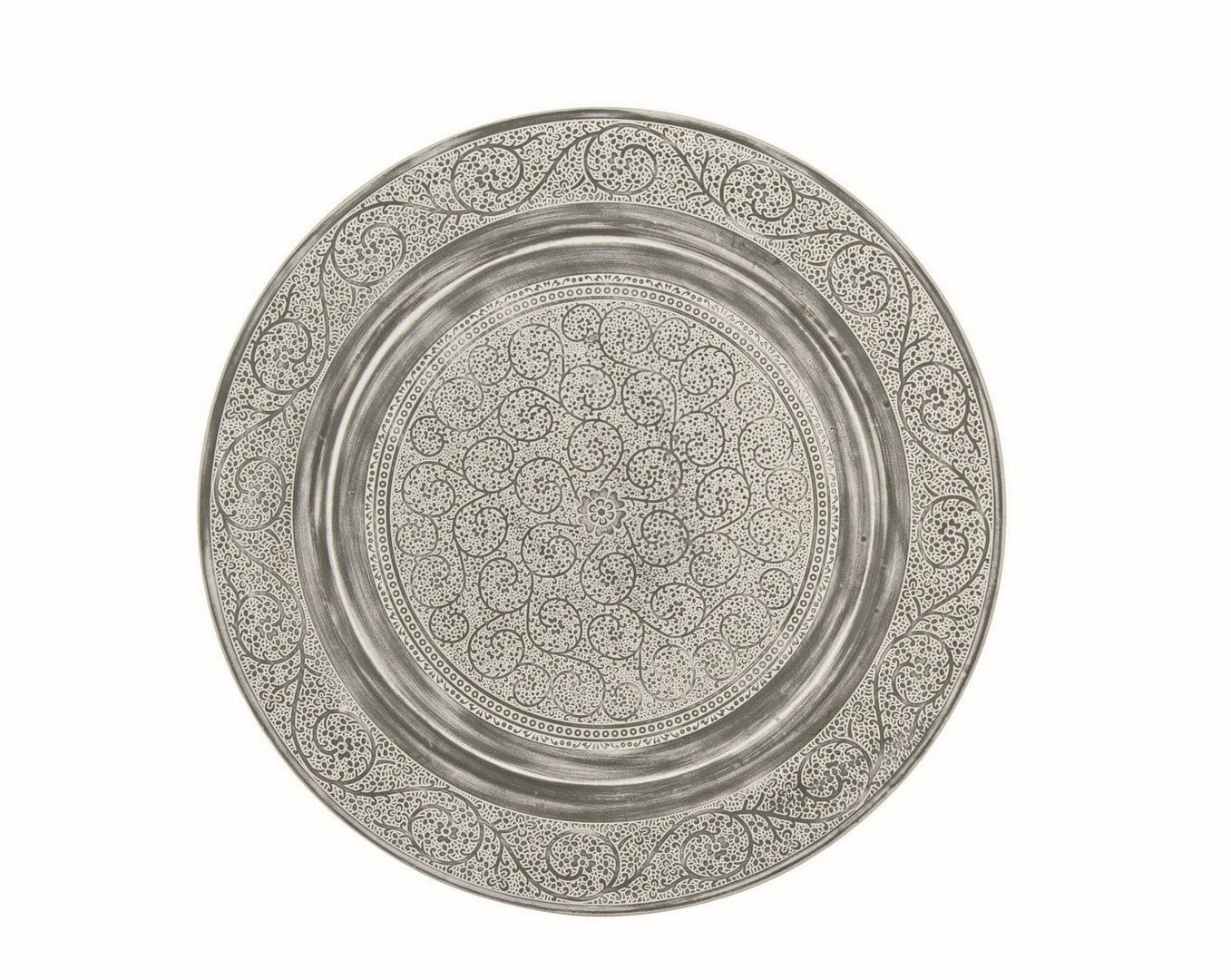 Masa de cafea din metal Anil C Argintiu / Negru, Ø50xH45 cm (3)