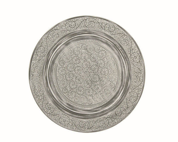 Masa de cafea din metal Anil C Argintiu / Negru, Ø50xH45 cm (3)