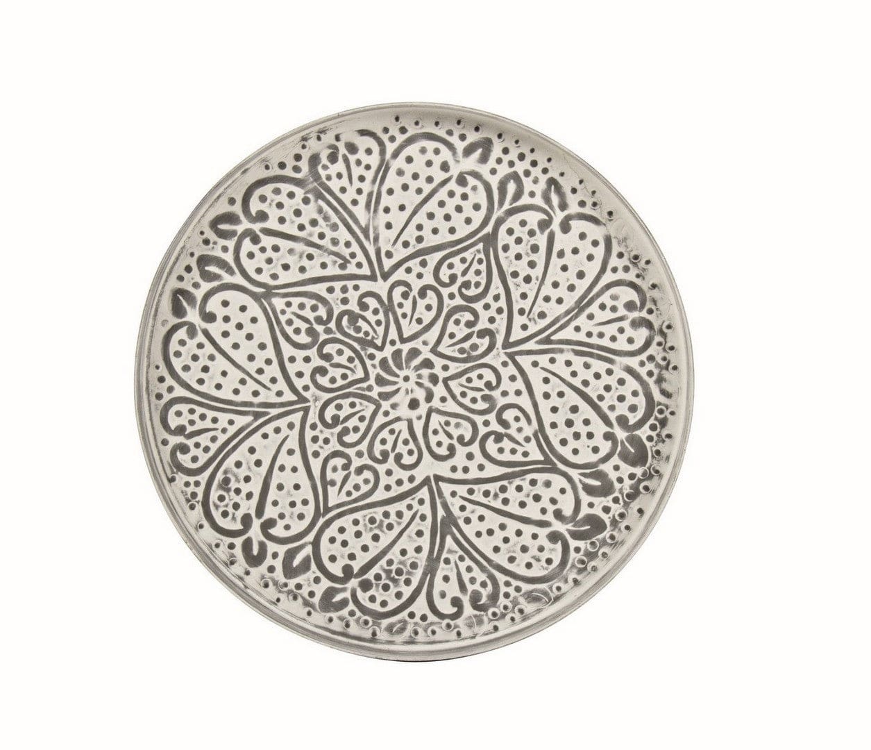 Masa de cafea din metal Anil C Small Argintiu / Negru, Ø42xH48 cm (3)