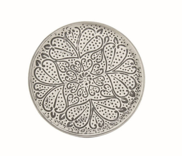 Masa de cafea din metal Anil C Small Argintiu / Negru, Ø42xH48 cm (3)