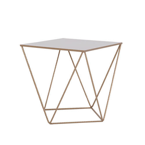 Masa de cafea din metal, Daryl Auriu, L60xl60xH45 cm