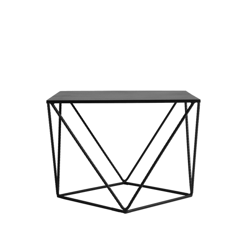 Masa de cafea din metal, Daryl Negru, L55xl55xH55 cm