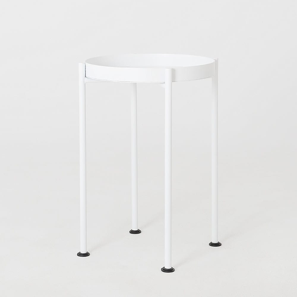 Masa de cafea din metal, Hanna 40-1F Alb, Ø40xH60 cm (3)