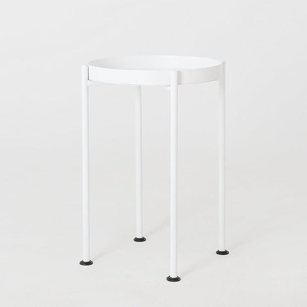 Masa de cafea din metal, Hanna 40-1F Alb, Ø40xH60 cm (3)