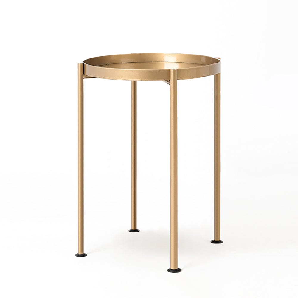 Masa de cafea din metal, Hanna 40-1F Auriu, Ø40xH60 cm (1)