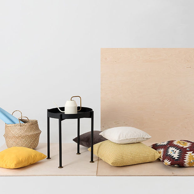 Masa de cafea din metal, Hanna 40-1F Negru, Ø40xH45 cm (1)