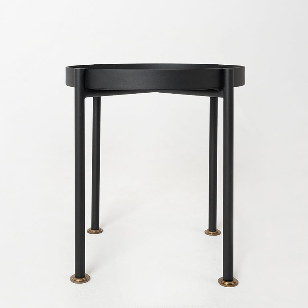 Masa de cafea din metal, Hanna 40-1F Negru, Ø40xH45 cm (3)