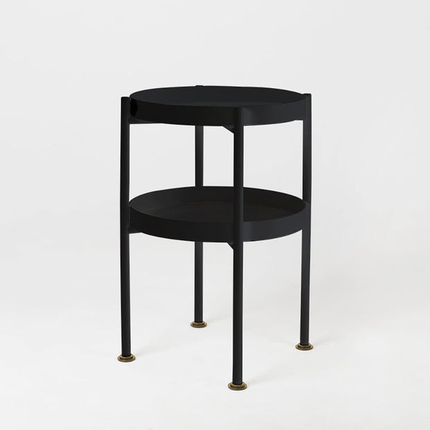 Masa de cafea din metal, Hanna 40-2F Negru, Ø40xH60 cm (1)