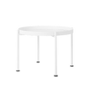 Masa de cafea din metal, Hanna 60-1F Alb, Ø60xH45 cm