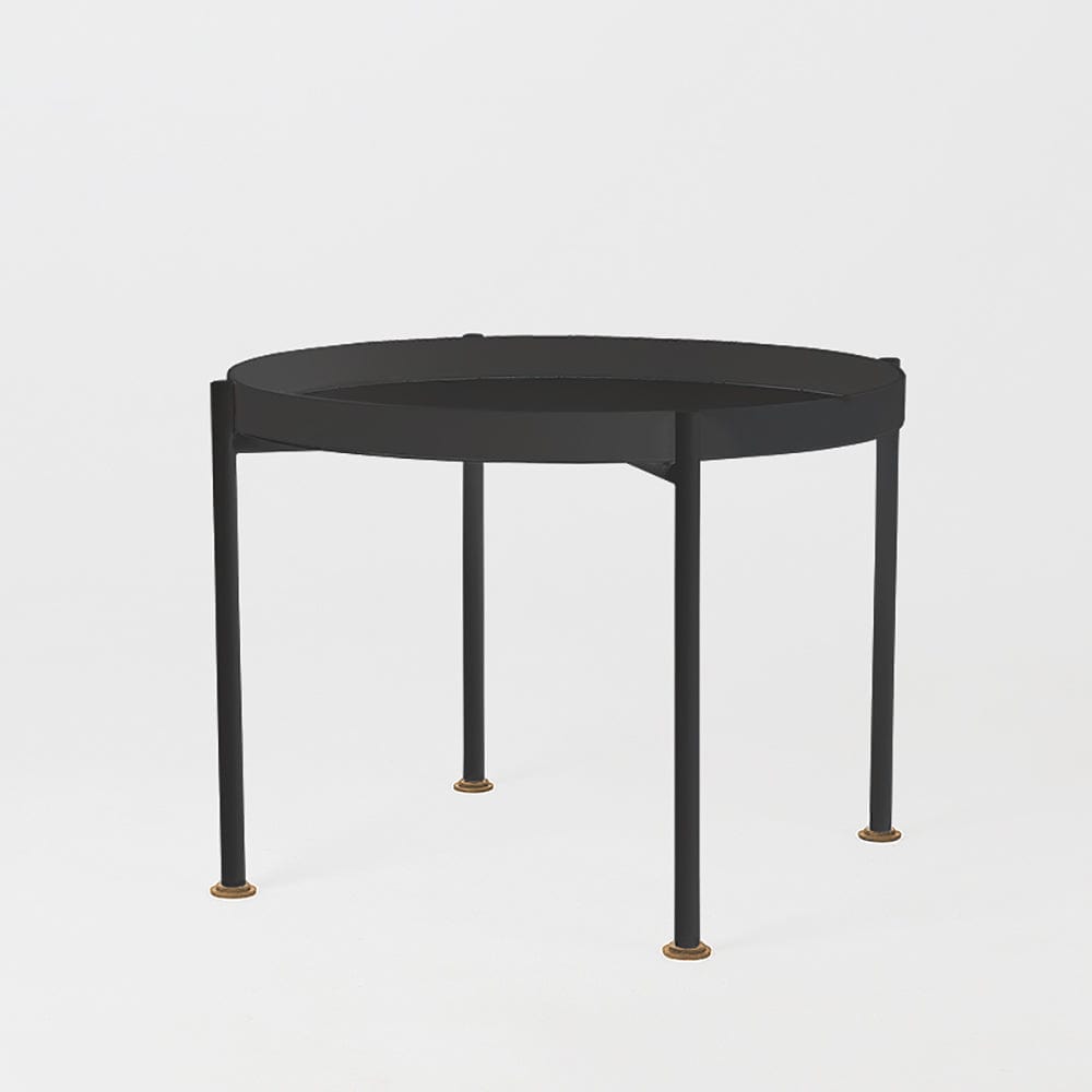 Masa de cafea din metal, Hanna 60-1F Negru, Ø60xH45 cm (3)