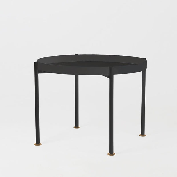 Masa de cafea din metal, Hanna 60-1F Negru, Ø60xH45 cm (3)