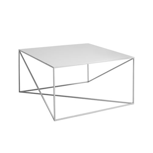 Masa de cafea din metal, Memo Gri, L80xl80xH45 cm