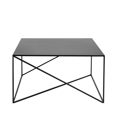 Masa de cafea din metal, Memo Negru, L100xl100xH45 cm
