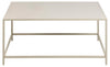 Masa de cafea din metal, Newcastle Crem, L90xl60xH40 cm (3)