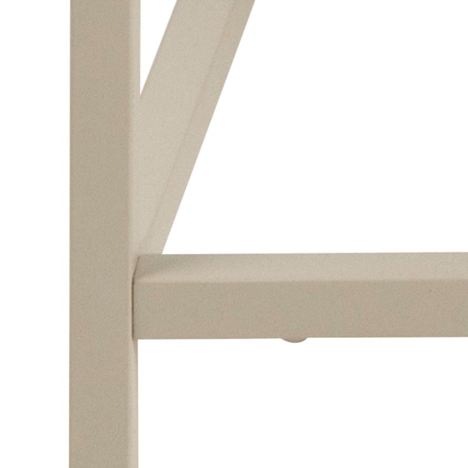 Masa de cafea din metal, Newcastle Crem, L90xl60xH40 cm (6)